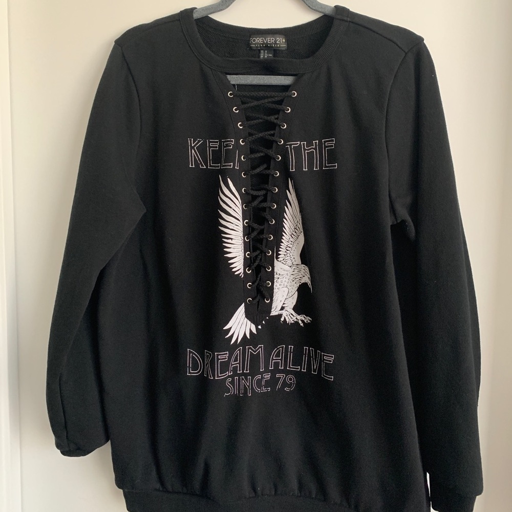 Lace Up Sweater
